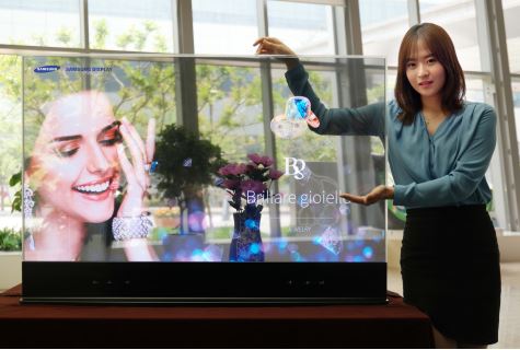 Samsung lance les premiers écrans OLED miroirs et transparents
