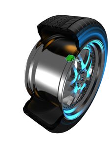 Circuit capteur de pression des pneus miniature et économe
