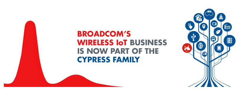 Cypress finalise le rachat des circuits IoT de Broadcom pour 550 M$