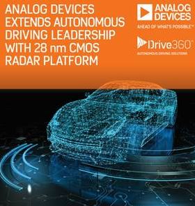 Plateforme CMOS 28 nm pour conduite autonome | Analog Devices