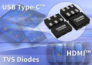 Diodes TVS multi-bits pour protéger les interfaces haut-débit des dispositifs mobiles | Toshiba