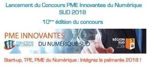 Lancement du concours PME Innovantes du Numérique Sud 2018