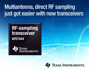 Emetteurs-récepteurs intégrés à échantillonnage RF, à deux ou quatre canaux | Texas Instruments
