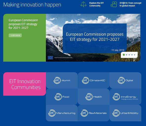 Stratégie 2021-2027 pour l’Institut européen d’innovation et de technologie