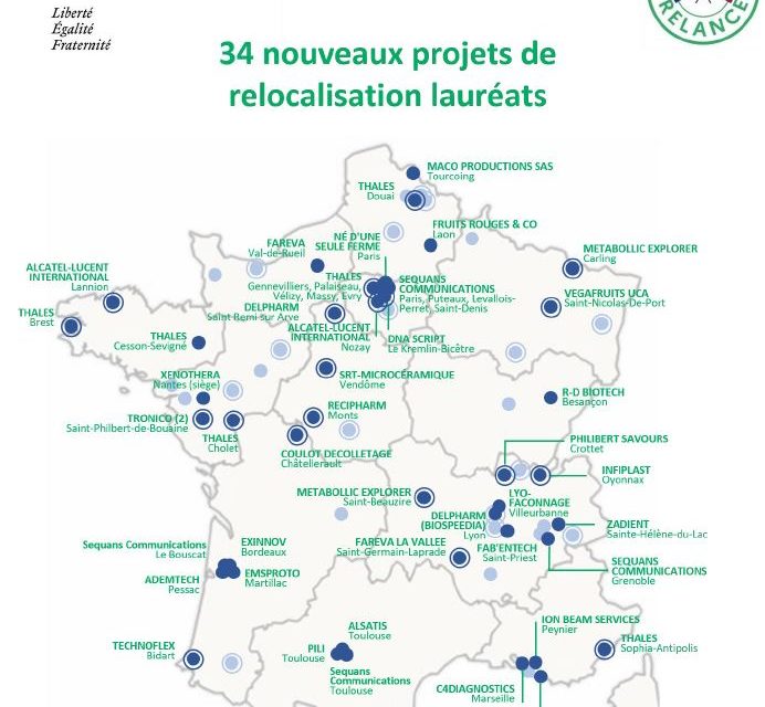 L’électronique en force dans les 34 nouveaux projets lauréats du volet (re)localisation du plan « France Relance