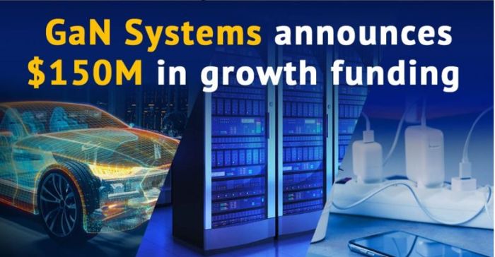 GaN Systems lève 150 M$