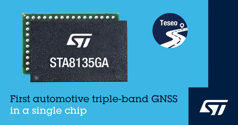 Automobile : une seule puce suffit pour une réception GNSS triple bande
