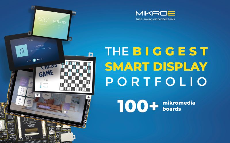 Mikroe lance 100 cartes de développement pour afficheurs