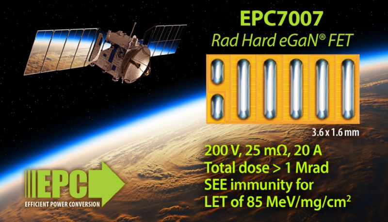 EPC lance des FET 200V durcis en nitrure de gallium
