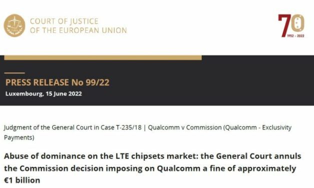 La justice prive l’Europe de 1 milliard d’euros d’amende infligée à Qualcomm