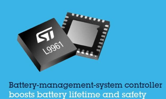 ST commercialise un circuit BMS de précision pour batteries lithium-ion