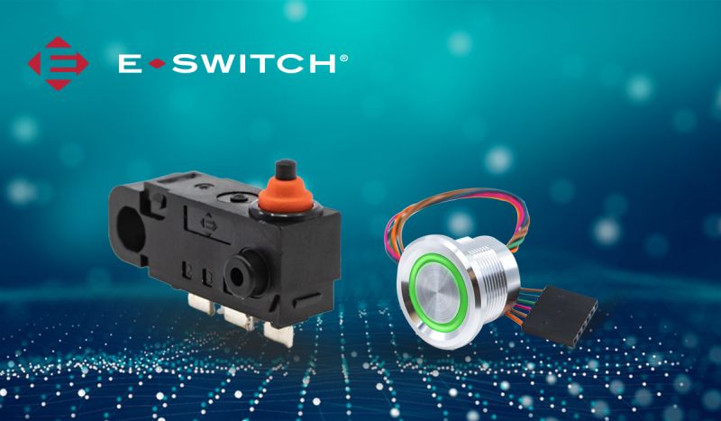 Farnell distribue les commutateurs électromécaniques d’E-Switch