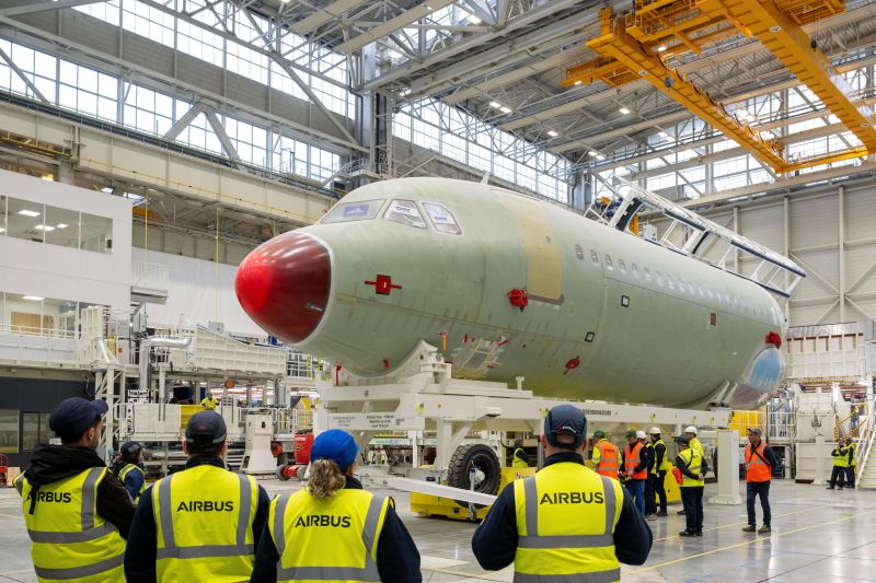 Airbus inaugure à Toulouse une nouvelle ligne d’assemblage final de la famille A320