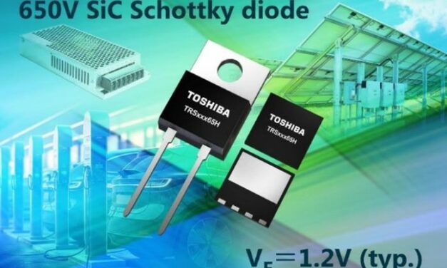 Toshiba abaisse à 1,2 V la tension directe de ses diodes Schottky 650 V en SiC