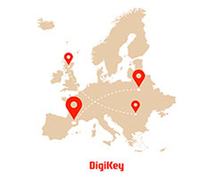 DigiKey propose les livraisons directes de fournisseurs à clients en Europe
