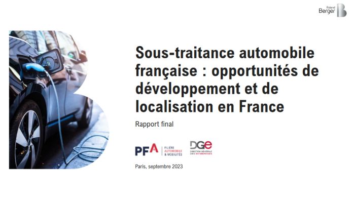 Une étude identifie les segments à fort potentiel pour le tissu industriel automobile français