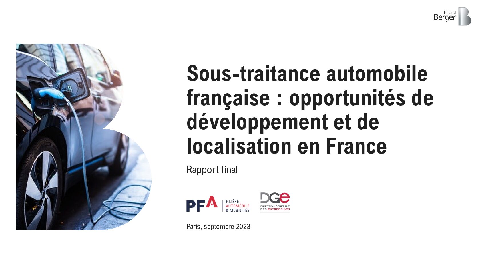 Une étude identifie les segments à fort potentiel pour le tissu industriel automobile français