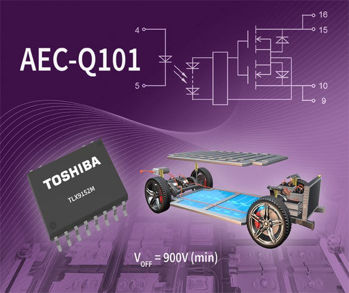 Toshiba lance un photocoupleur automobile avec une tension de sortie de 900 V