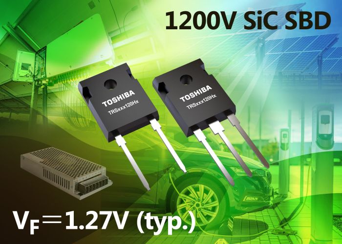 Une tension directe limitée à 1,27 V pour les diodes Shottky SiC 1200 V de Toshiba