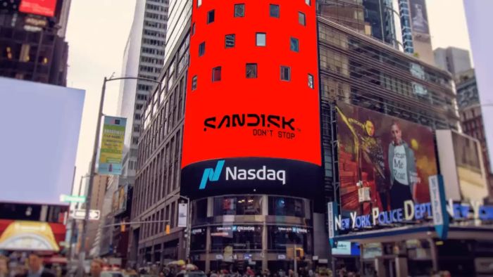 Sandisk se sépare de Western Digital et entre en bourse