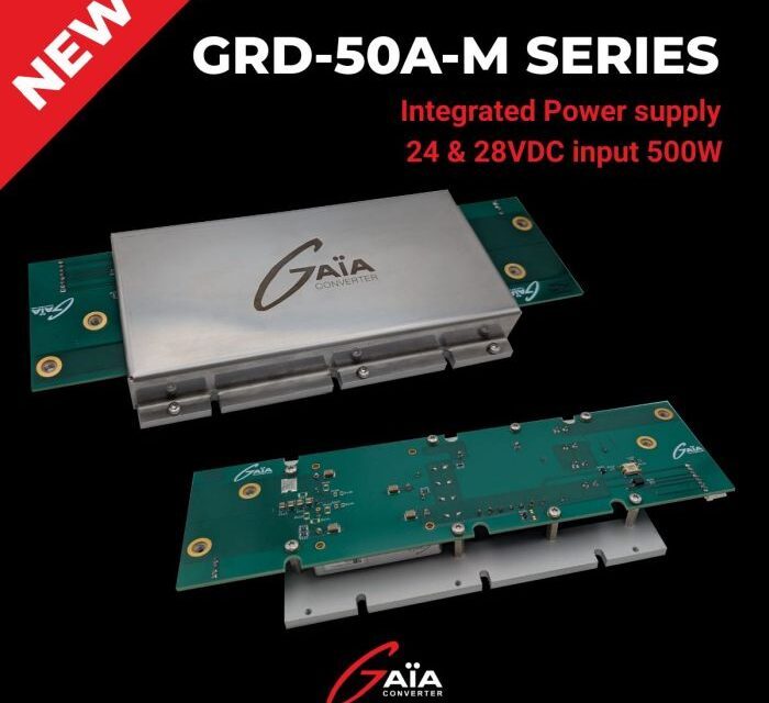 Gaïa Converter commercialise des cartes d’alimentation 500 W pour environnements difficiles