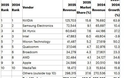 +21% pour le marché mondial des semiconducteurs en 2025, selon Gartner