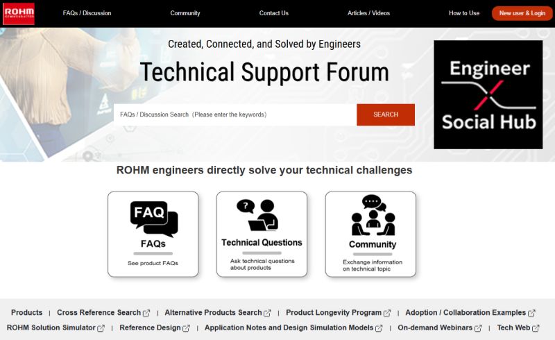 Rohm lance Engineer Social Hub, une plateforme d&rsquo;entraide pour les ingénieurs