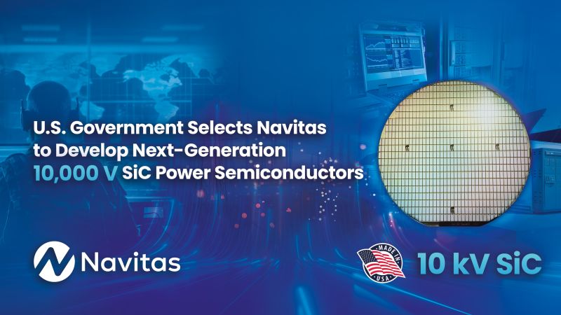 Navitas développe du SiC 10 kV pour l&rsquo;armée américaine