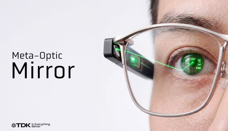 TDK améliore les lunettes connectées grâce à un miroir méta-optique de 150 nm d&rsquo;épaisseur